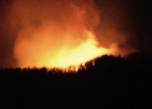 Granite Fire evening of Aug 26, 2015