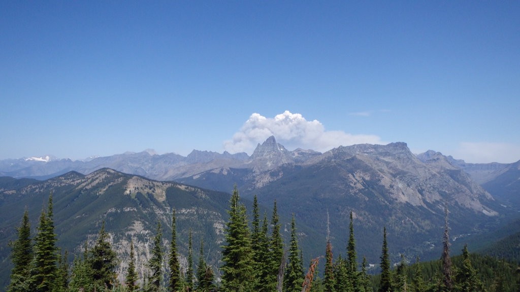 Thompson Fire from Scalplock LO, Aug 11, 2015 - 117pm
