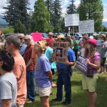 Crowd at rally for national monuments, June 27, 2017 - Debo Powers