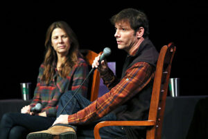 Michael Jamison at Business of Outdoor Recreation Summit Fireside Chat and Film Festival, Dec 5, 2018 - Justin Franz, Flathead Beacon