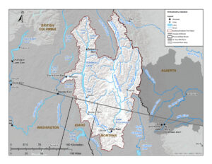 Map of the Elk-Kootenai watershed